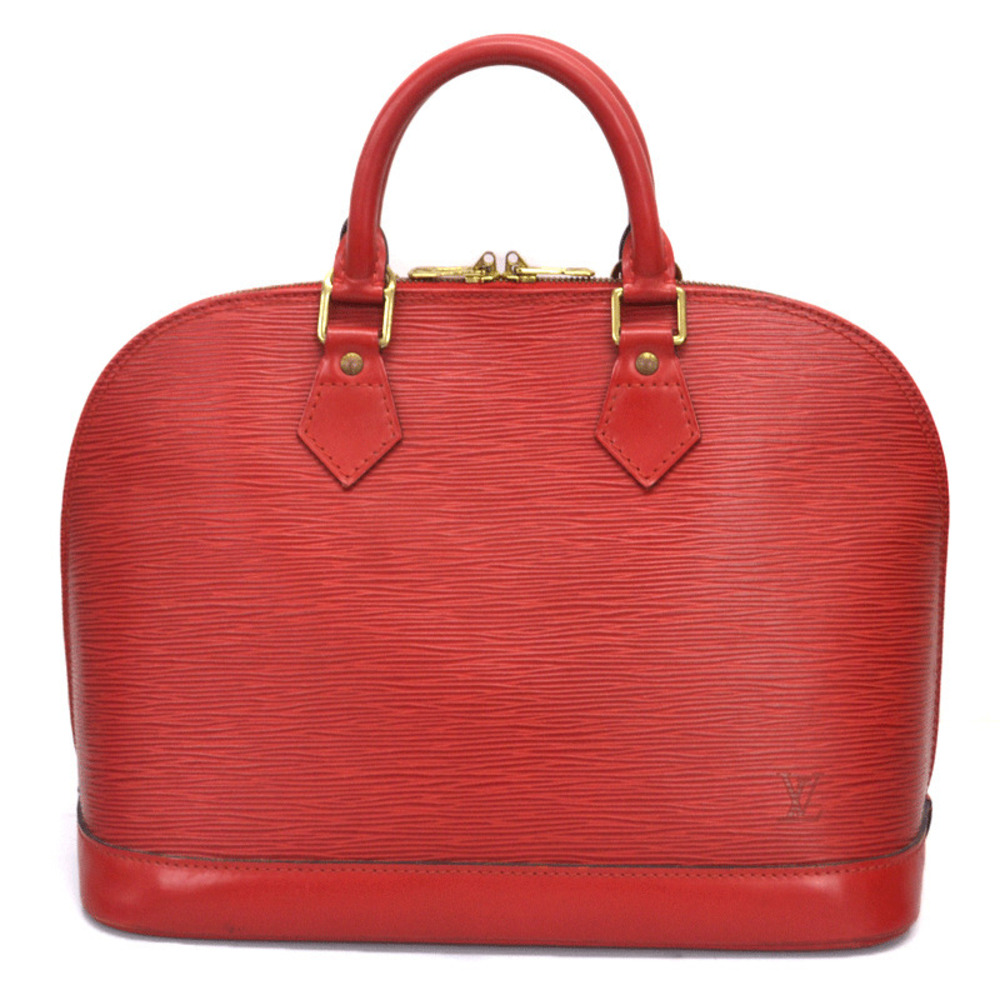 LOUIS VUITTON Alma Red Handbag Epi Leather - Picture 2 of 9